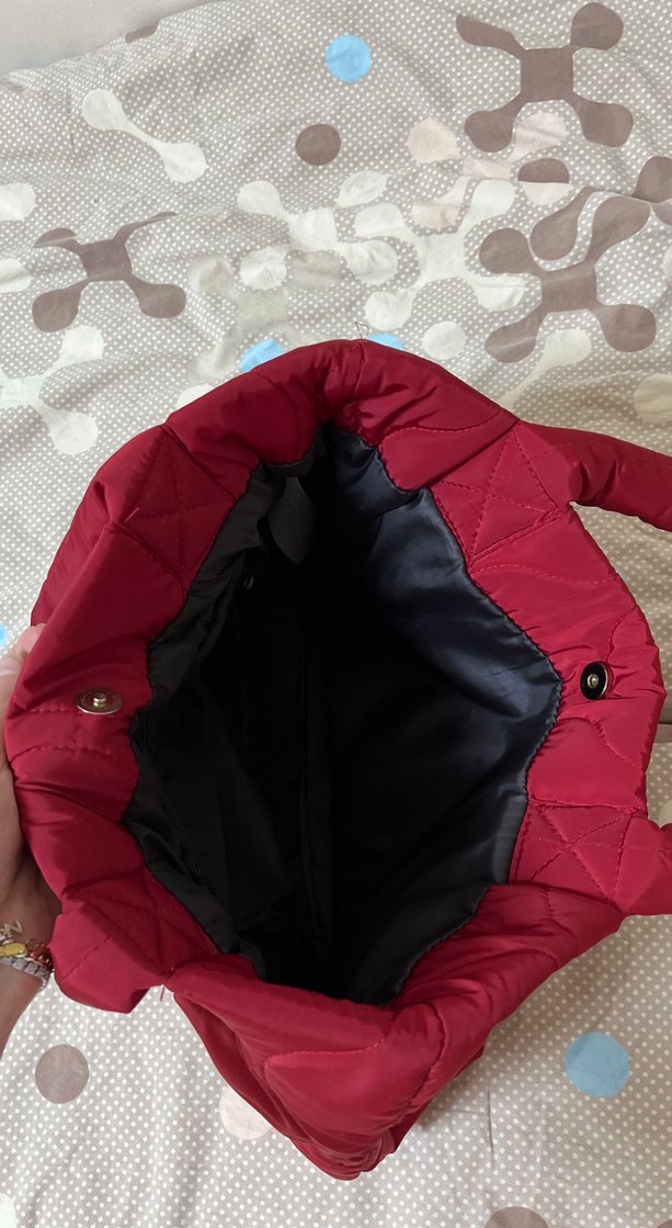 Bordo Kadın Fermuarlı Günlük Çanta - Görsel 2