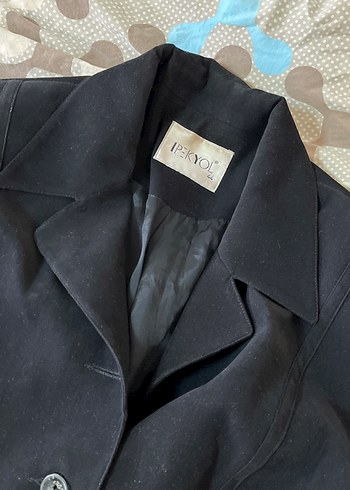 Siyah Süet Düğmeli Kadın Blazer Ceket - Görsel 2