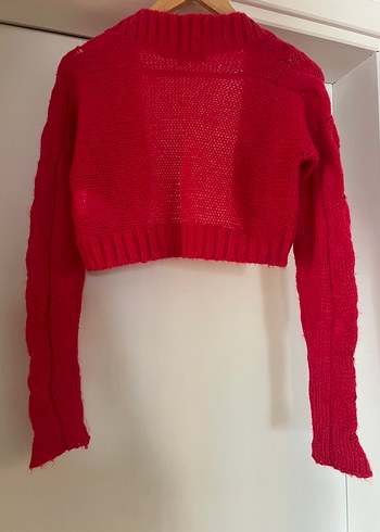 Yün crop hırka / Bolero, Uzun Kollu - Görsel 2