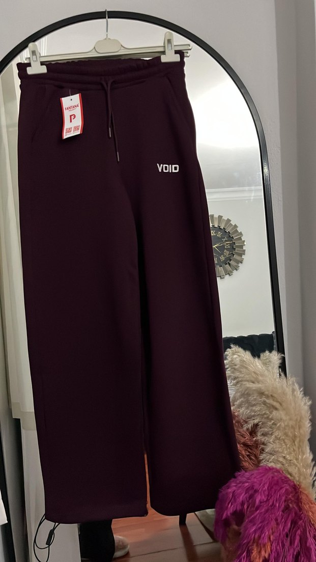 Bordo Kadın Rahat Kesim Sweatpant - Görsel 2