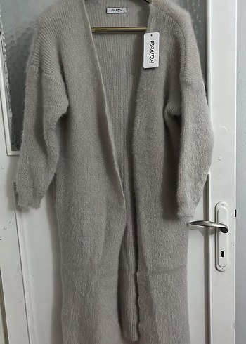 Bej Kemerli Midi Kadın Hırka - Görsel 5