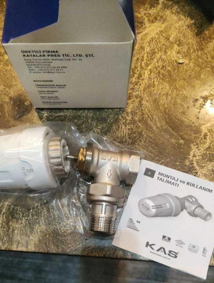 KAS Termostatik Radyatör Vanası - Görsel 2