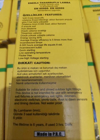 15 wat tasarruf ampul - Görsel 3