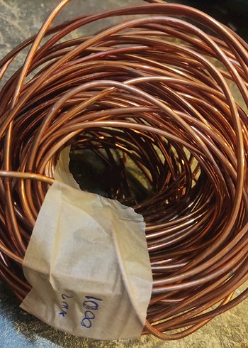 temiz saf 2mm çapında 3 kilo bakır tel - Görsel 3