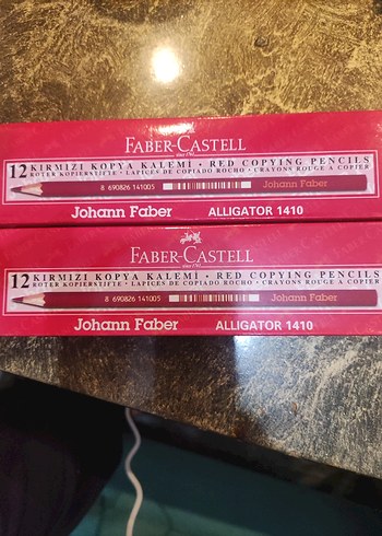 Faber-Castell 12'li Kırmızı Kurşun Kalem Seti - Görsel 2