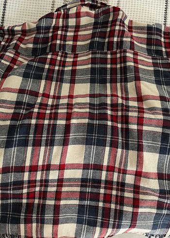 Kadın Çok Renkli Ekose Düğmeli Gömlek - Görsel 2