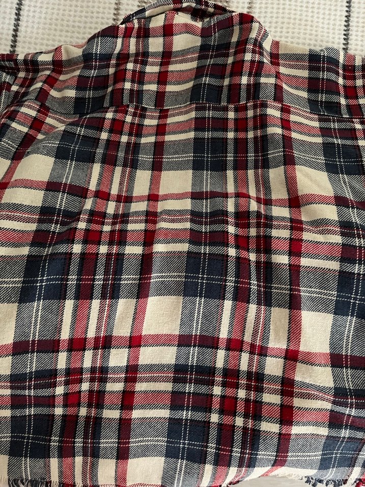 Kadın Çok Renkli Ekose Düğmeli Gömlek - Görsel 2