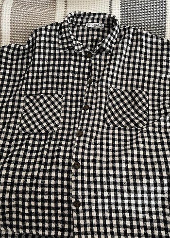 Kadın Kareli Gömlek - Görsel 3