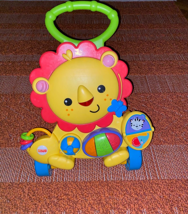 Renkli Aslan Desenli Bebek Yürüteci - Görsel 2