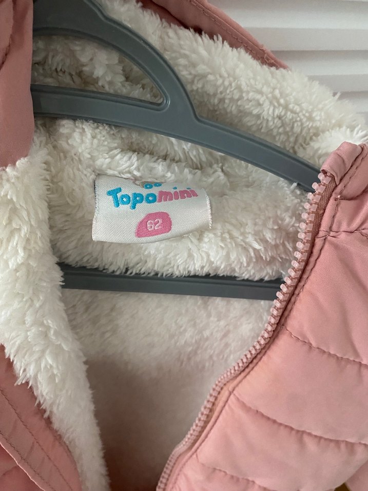 Yurtdışından Pembe Fermuarlı Bebek Kız Tulumu - Görsel 3