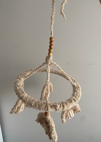 Bej Makrome Gökkuşağı Süs - Görsel 4