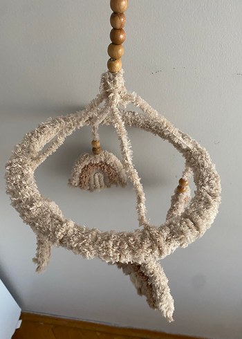 Bej Makrome Gökkuşağı Süs - Görsel 5