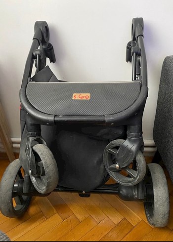 Gri Bebek Arabası Katlanabilir Model - Görsel 4