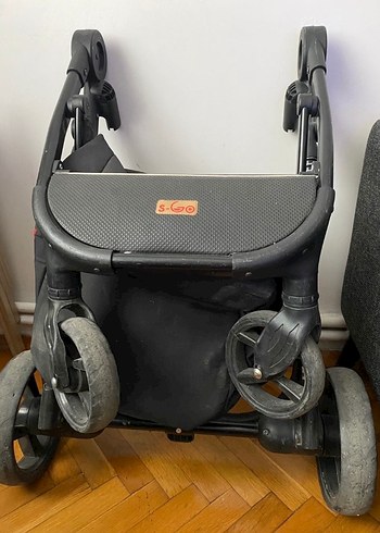 Gri Bebek Arabası Katlanabilir Model - Görsel 2