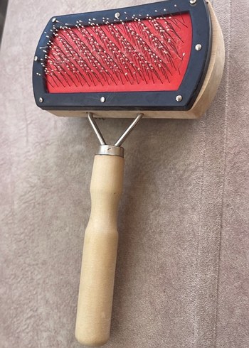 Kedi Tüy Fırçası Ahşap Saplı - Görsel 2