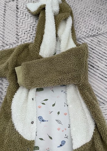 Erkek Bebek Gri Triko Polar Tulum - Görsel 2