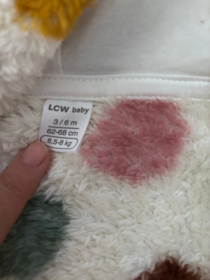 Bebek Kız Çok Renkli Puantiyeli Örgü Tulum - Görsel 2