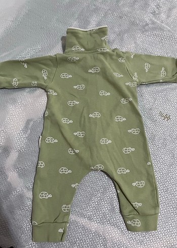 Uzun Kollu Boğazlı Bebek Tulum Yeşil