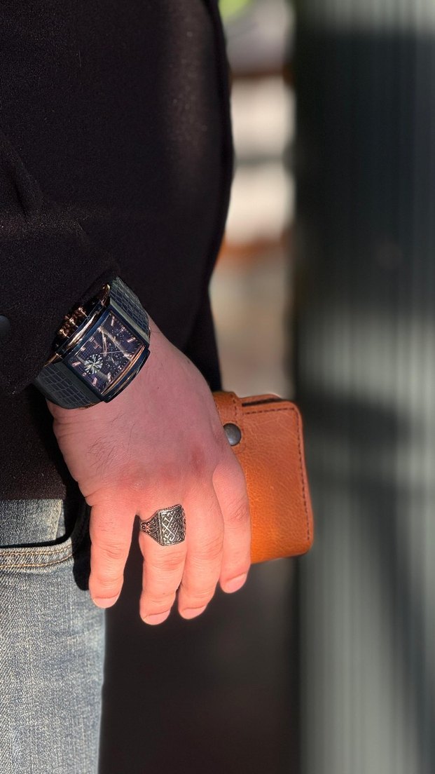 Erkek Kahverengi klasik cüzdan - Görsel 2