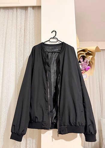 Siyah Fermuarlı Kadın Street Wear Ceket - Görsel 4