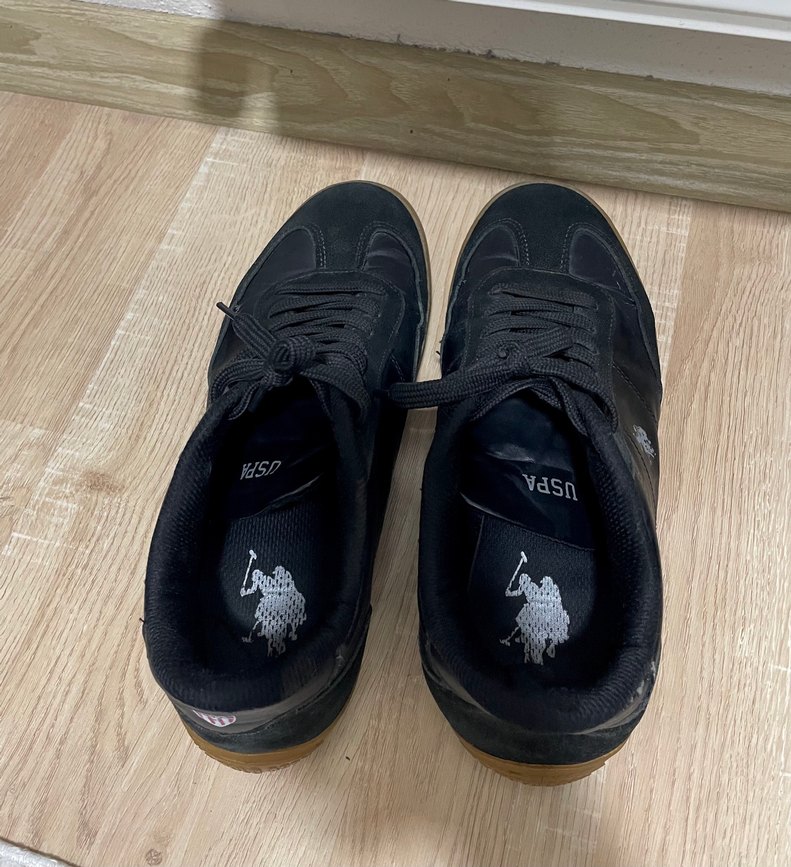 Siyah Bağcıklı Erkek Spor Ayakkabı- Polo - Görsel 5