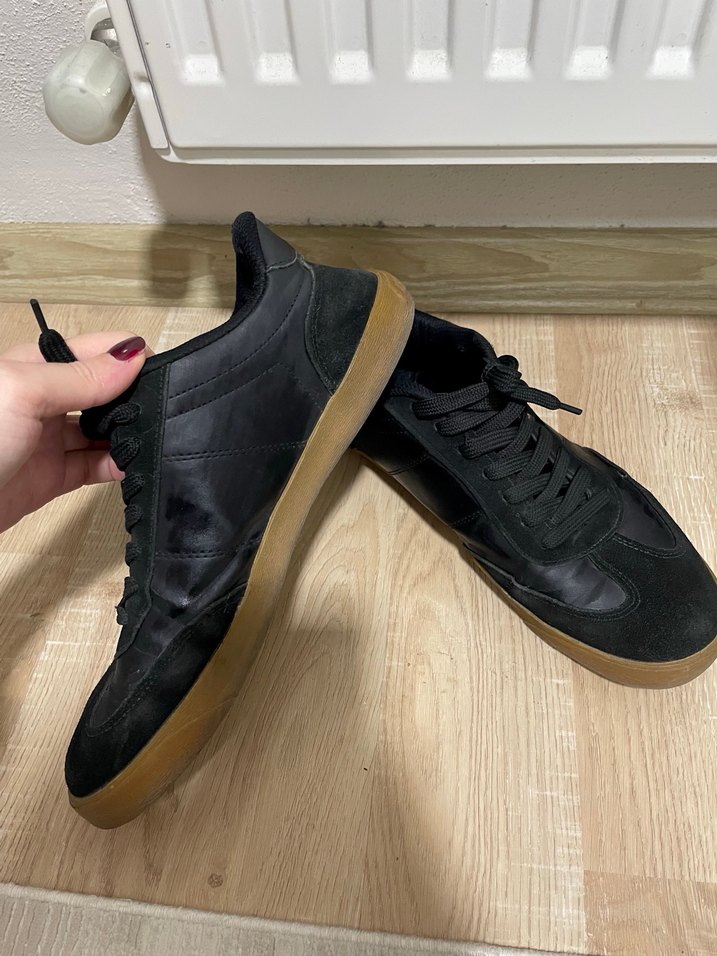 Siyah Bağcıklı Erkek Spor Ayakkabı- Polo - Görsel 4