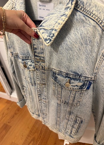 Bol Kesim Denim Ceket - Görsel 3