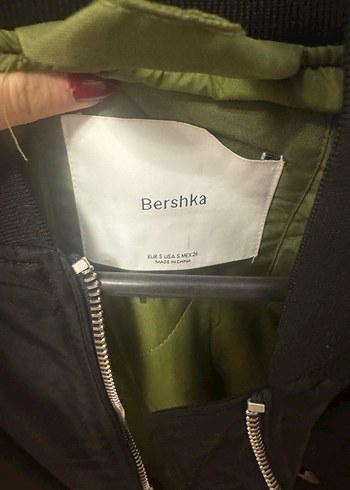 Siyah Fermuarlı Kadın bomber Ceket - Görsel 3