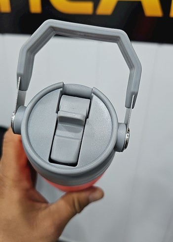 Renkli Kırmızı Termos Şişesi - Görsel 5