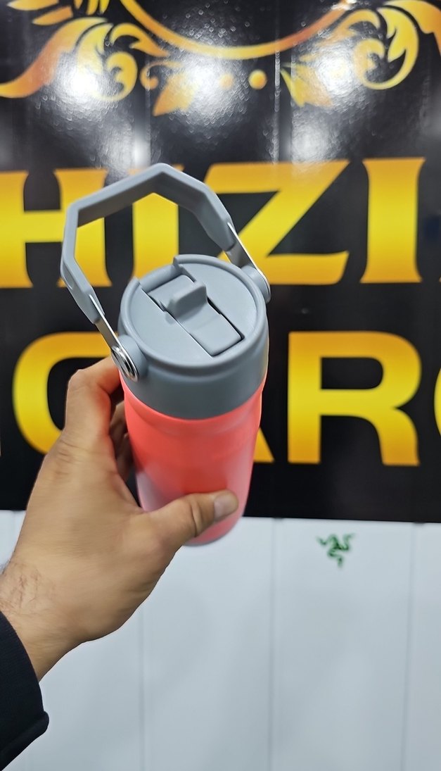 Renkli Kırmızı Termos Şişesi - Görsel 2