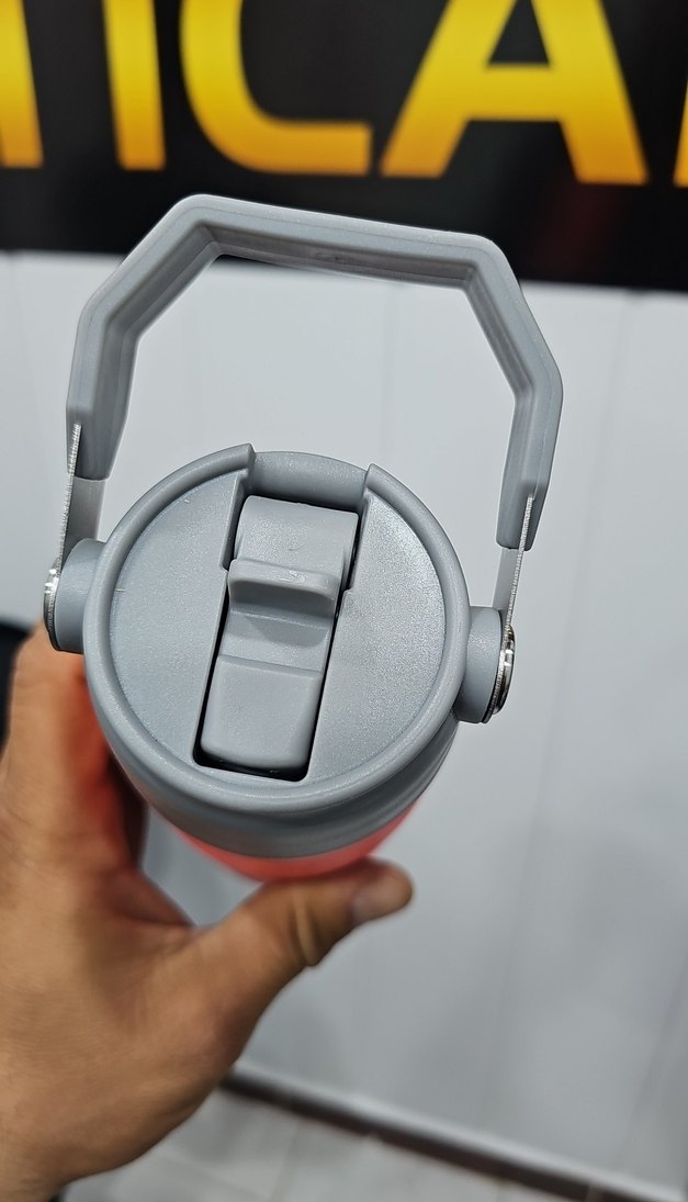 Renkli Kırmızı Termos Şişesi - Görsel 5