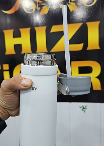 Stanley Gri Saplı Beyaz Termos - Görsel 4