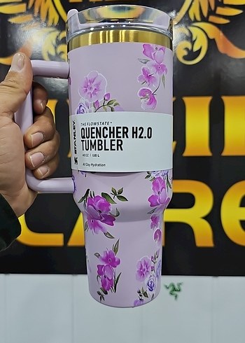 Mor Çiçek Desenli Stanley Termos 1.18 750 Gram - Görsel 5