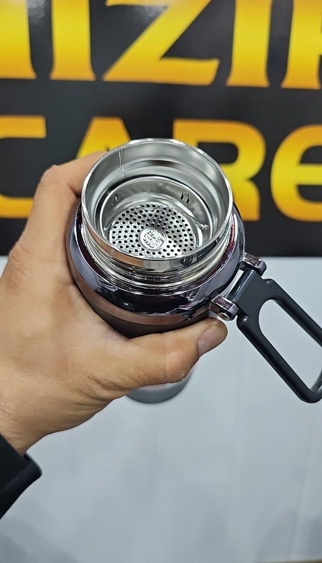 Siyah Renkli Vacuum Sports Termos - Görsel 4