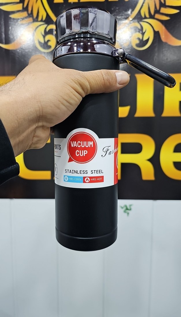 Siyah Renkli Vacuum Sports Termos - Görsel 2