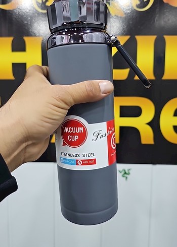 Gri Termos Şişesi çaydan - Görsel 2