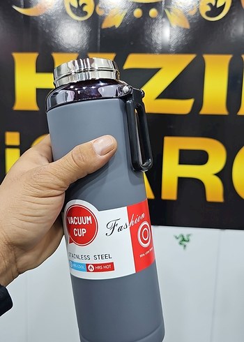 Gri Termos Şişesi çaydan - Görsel 5