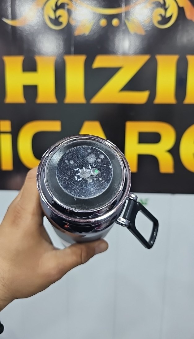 Gri  Termos Şişesi çaydan - Görsel 3