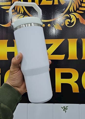 Beyaz Stanley Termos Şişesi - Görsel 4