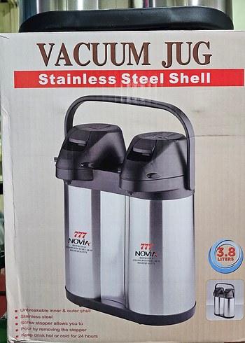 Paslanmaz Çelik Vakum Termos Seti 3.8 lt - Görsel 2