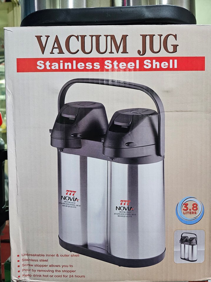 Paslanmaz Çelik Vakum Termos Seti 3.8 lt - Görsel 2