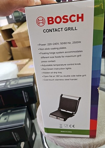 Bosch H2012C Kahverengi Kontaklı Izgara - Görsel 2