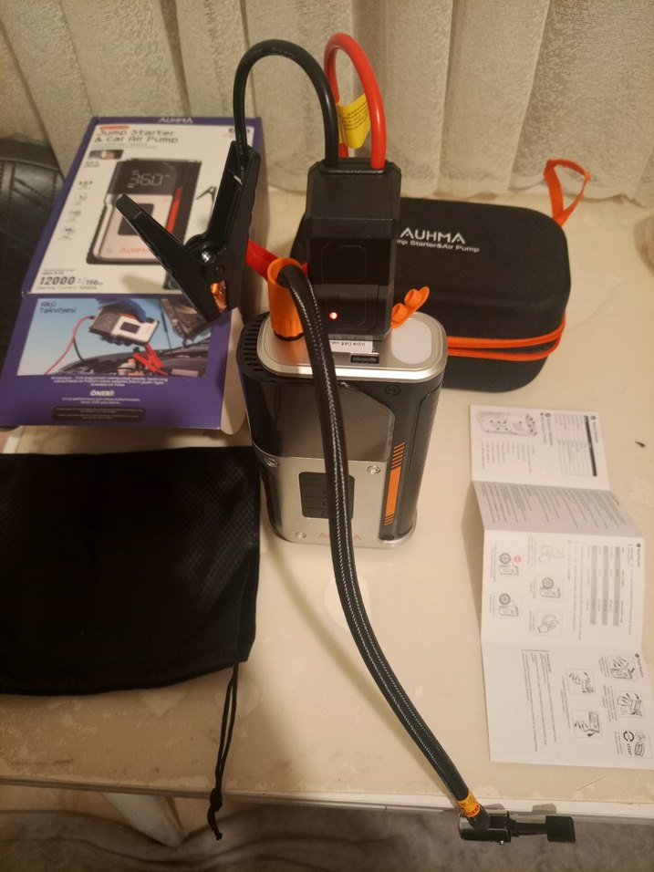 AUHMA 1200A Araç Akü Takviye ve Hava Pompası - Görsel 5