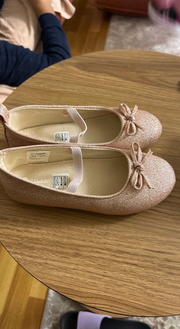 Kız Çocuk Pembe Fiyonk Detaylı Babet - Görsel 2