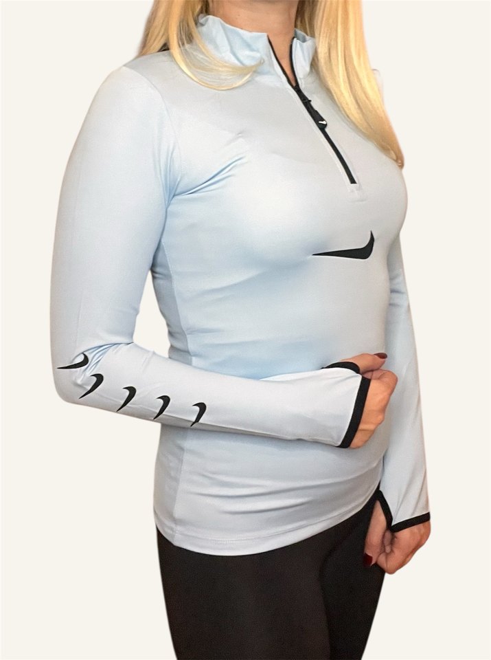 Nike Açık Mavi Fermuarlı Spor Üst - Görsel 4