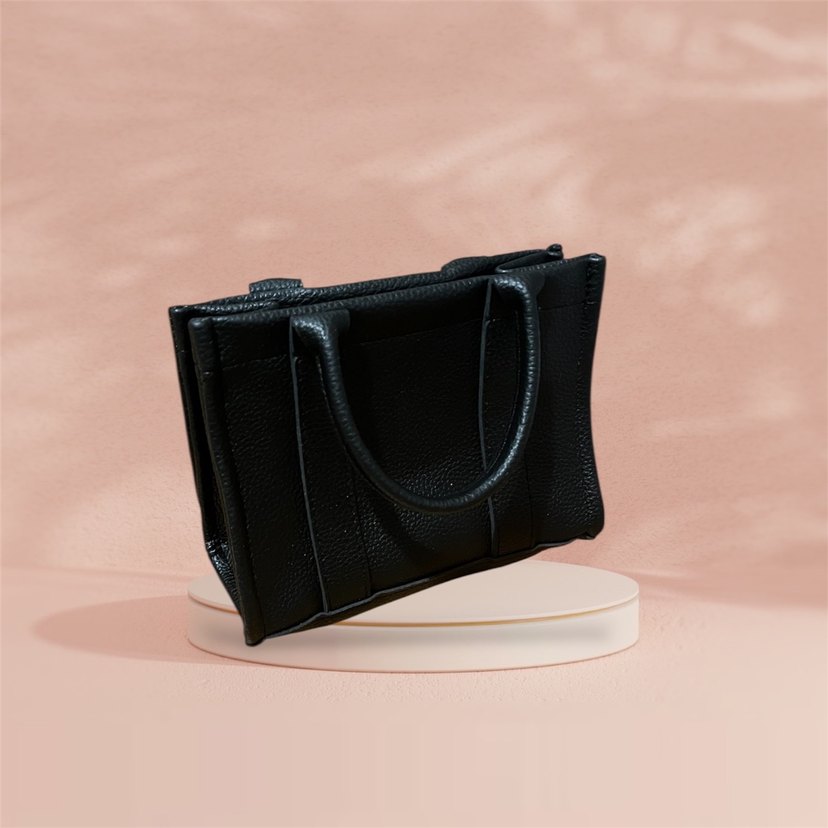 Siyah Deri Kadın Omuz Çantası - Görsel 3