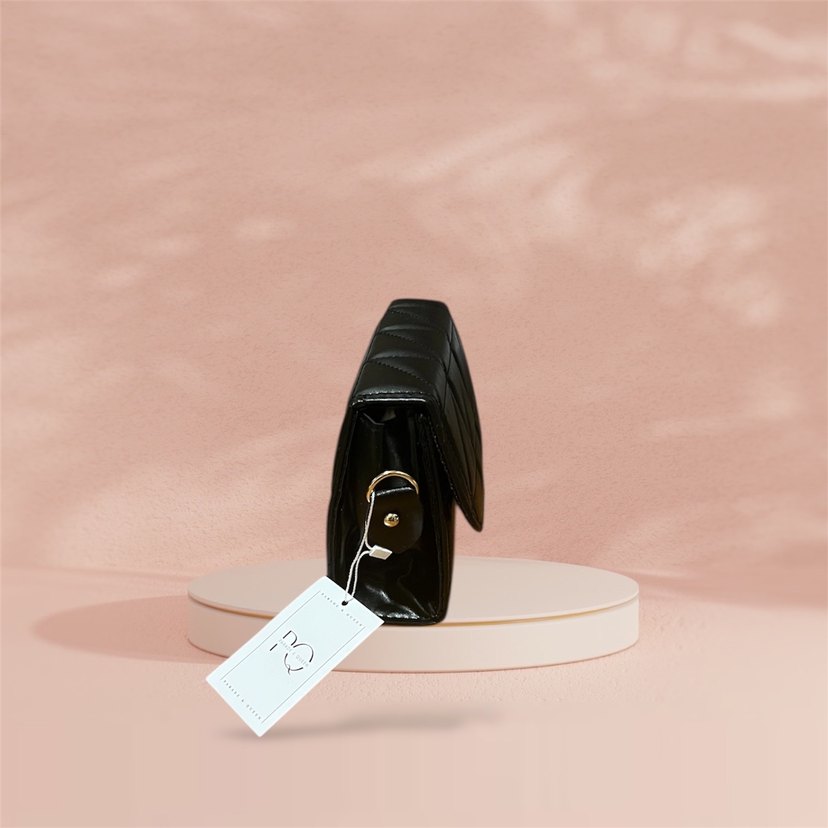 Siyah Kare Askılı Çanta - Görsel 2