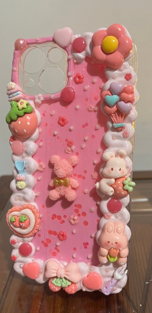 İPhone 13 Krema Desenli Bohem Telefon Kılıfı - Görsel 5