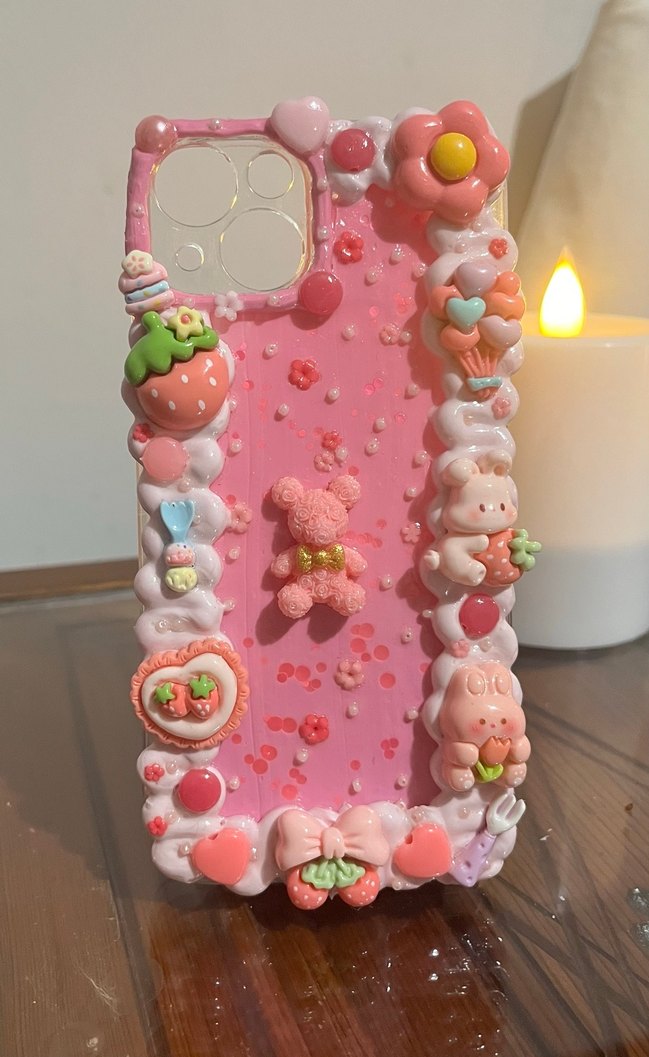 İPhone 13 Krema Desenli Bohem Telefon Kılıfı - Görsel 4