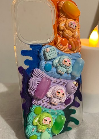 İPhone 13 Pro Krema Desenli Telefon Kılıfı - Görsel 2